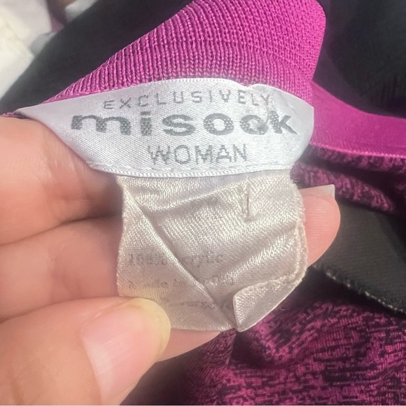 Misook Woman Cardigan Size XL Pink Black - Picture 8 of 8